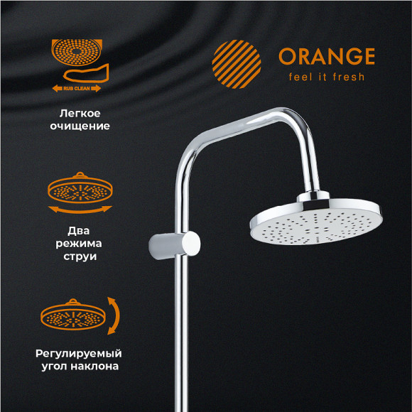 Душевая система Orange Push M01-911cr Хром Душевая система Orange Push M01-911cr Хром