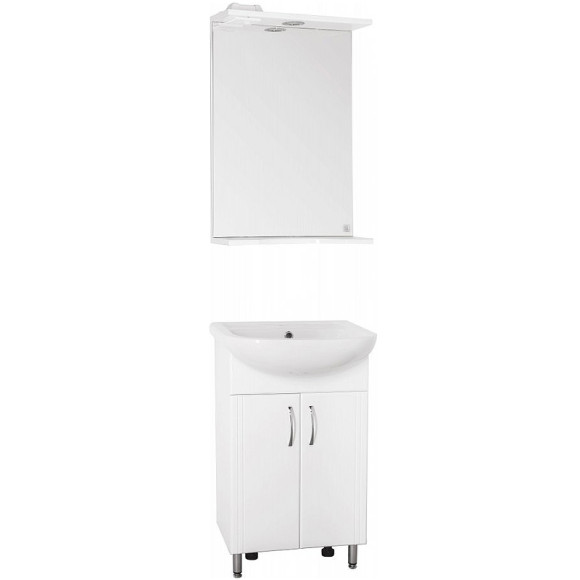 Зеркало Style Line Инга 50/С ЛС-00000392 с подсветкой Белое с механическим выключателем Зеркало Style Line Инга 50/С ЛС-00000392 с подсветкой Белое с механическим выключателем