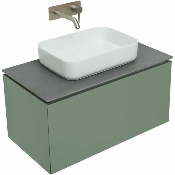 Тумба под раковину Allen Brau Infinity 85 1.21002.CGM подвесная Олива матовая Тумба под раковину Allen Brau Infinity 85 1.21002.CGM подвесная Олива матовая