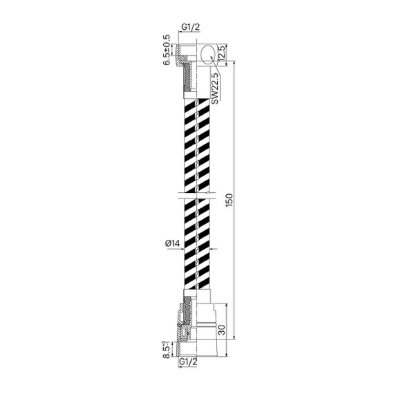 Душевой шланг Iddis Optima Home OPH15BLi19 Черный матовый Душевой шланг Iddis Optima Home OPH15BLi19 Черный матовый