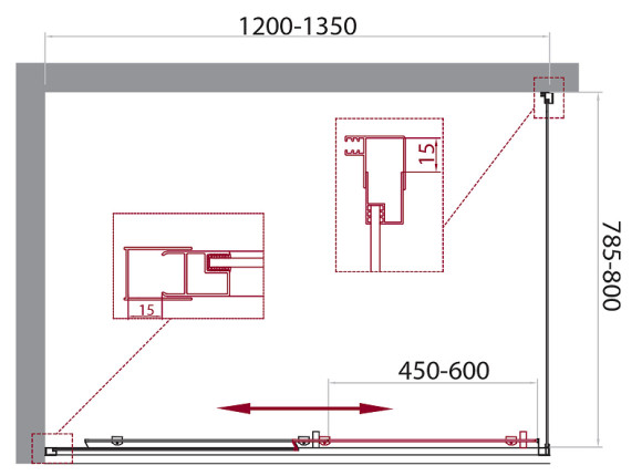 Душевой уголок BelBagno Unique 135х80 UNIQUE-AH-1-120/135-80-C-Cr профиль Хром стекло прозрачное Душевой уголок BelBagno Unique 135х80 UNIQUE-AH-1-120/135-80-C-Cr профиль Хром стекло прозрачное