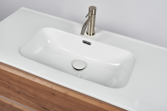 Тумба с раковиной Inda Piccadilly 100RC подвесная Rovere Castagno