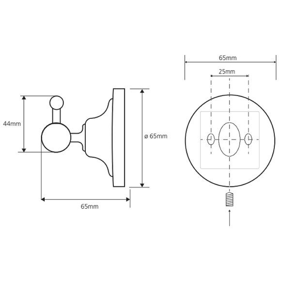 Крючок Bemeta Retro chrom 144306012 Хром Крючок Bemeta Retro chrom 144306012 Хром