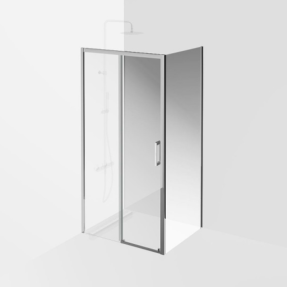 Душевая дверь Kerama Marazzi Vetro 100 VE.100.SD.CR профиль Хром стекло прозрачное Душевая дверь Kerama Marazzi Vetro 100 VE.100.SD.CR профиль Хром стекло прозрачное