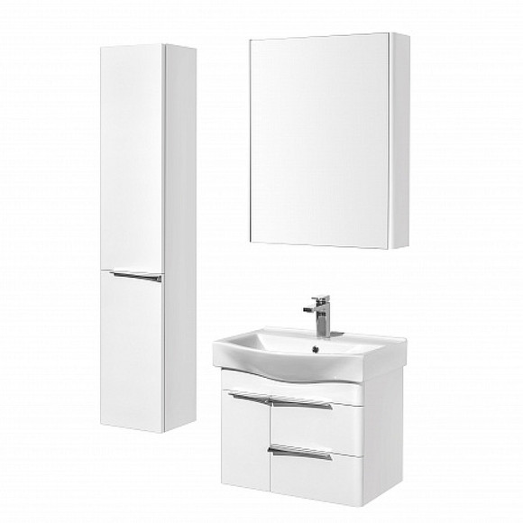 Тумба под раковину Aquaton Беверли 65 1A235301BV010 подвесная Белый глянец