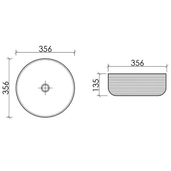 Раковина-чаша Ceramicanova Element 36 CN6073MW Белая матовая Раковина-чаша Ceramicanova Element 36 CN6073MW Белая матовая