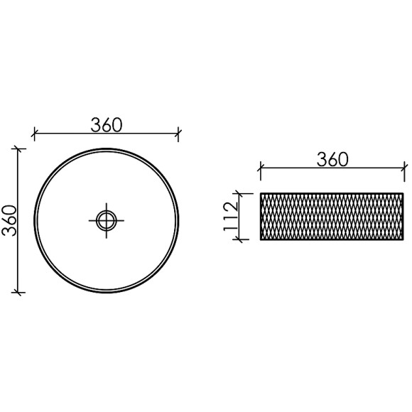 Раковина-чаша Ceramicanova Cristal 36 CN6061 Розовая