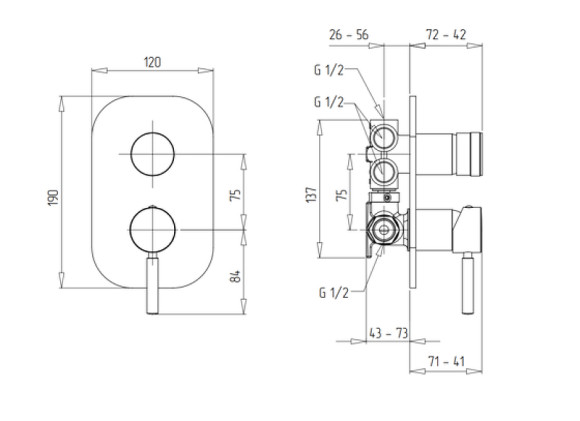 Смеситель для душа Migliore Fortis 18671 Хром