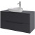 Тумба с раковиной Orange Line 100 Li-100TugMDF+B07-500W подвесная Графит матовый