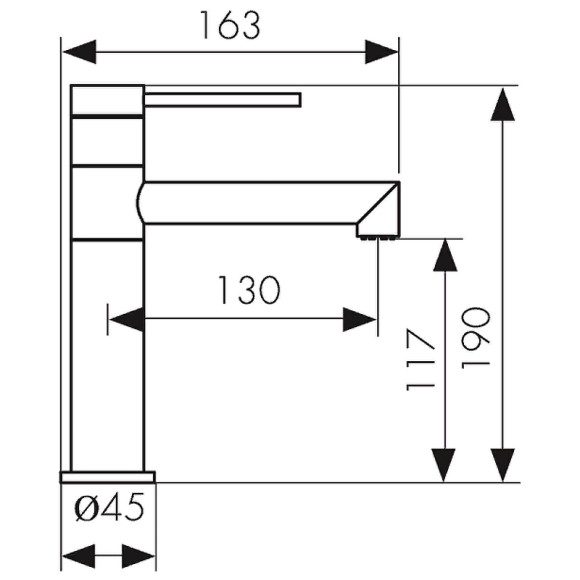 Смеситель для раковины Kaiser Vita 43011 Хром Смеситель для раковины Kaiser Vita 43011 Хром