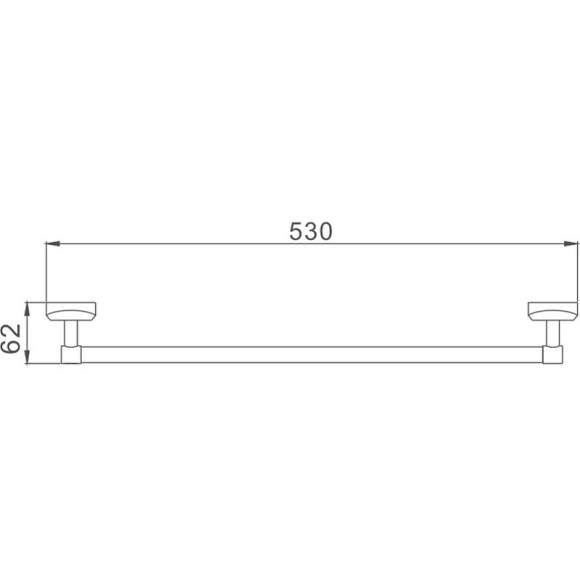Полотенцедержатель Haiba HB1601 Хром Полотенцедержатель Haiba HB1601 Хром