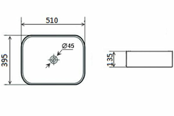 Раковина-чаша Timo Soli TK-305MB Черная матовая