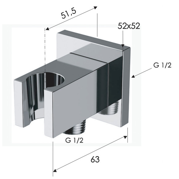 Шланговое подключение Remer 337QDO Золото глянцевое Шланговое подключение Remer 337QDO Золото глянцевое