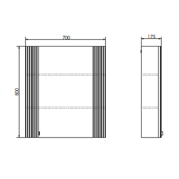 Зеркальный шкаф Comforty Лима 70 00-00004891 Антрацит Зеркальный шкаф Comforty Лима 70 00-00004891 Антрацит
