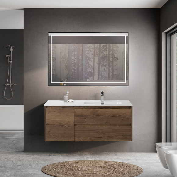 Тумба под раковину BelBagno Kraft 120 R KRAFT-1200-2C-1A-SO-RT-R подвесная Rovere Tabacco Тумба под раковину BelBagno Kraft 120 R KRAFT-1200-2C-1A-SO-RT-R подвесная Rovere Tabacco