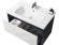 Тумба с раковиной Orans BC-0903 60 903600 подвесная Dark grey White marble Тумба с раковиной Orans BC-0903 60 903600 подвесная Dark grey White marble