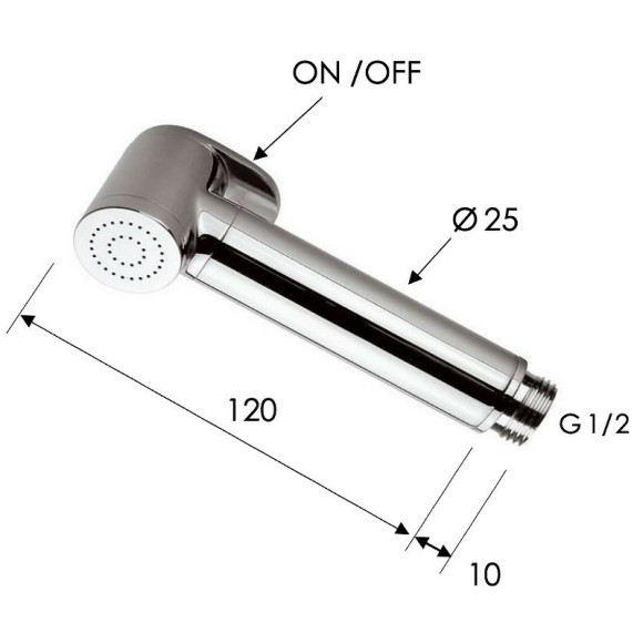 Гигиенический душ Remer 332OWCFP Черный брашированный хром Гигиенический душ Remer 332OWCFP Черный брашированный хром