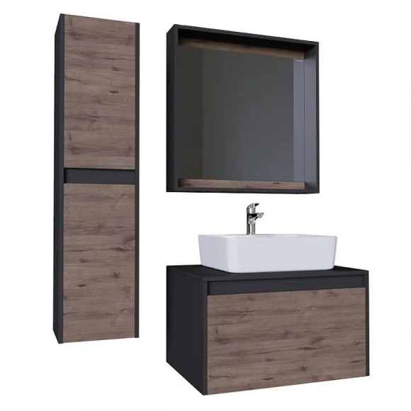 Зеркало Grossman Смарт 60 206007 Веллигтон Графит Зеркало Grossman Смарт 60 206007 Веллигтон Графит