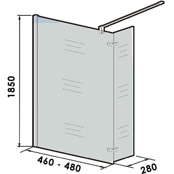 Душевая перегородка WeltWasser WW400 50G+30G 10000006434 профиль Хром стекло прозрачное Душевая перегородка WeltWasser WW400 50G+30G 10000006434 профиль Хром стекло прозрачное