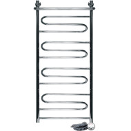 Электрический полотенцесушитель Ника Curve ЛZ/ВП 100x40 с полкой Хром