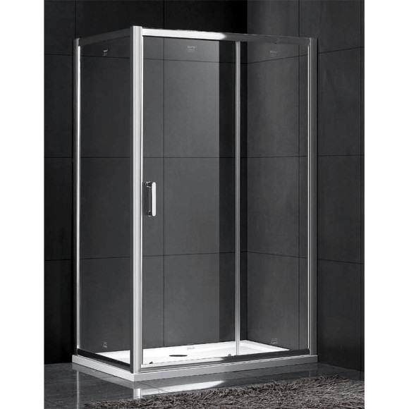Душевой уголок Gemy Victoria 120х100 профиль Хром стекло прозрачное Душевой уголок Gemy Victoria 120х100 профиль Хром стекло прозрачное