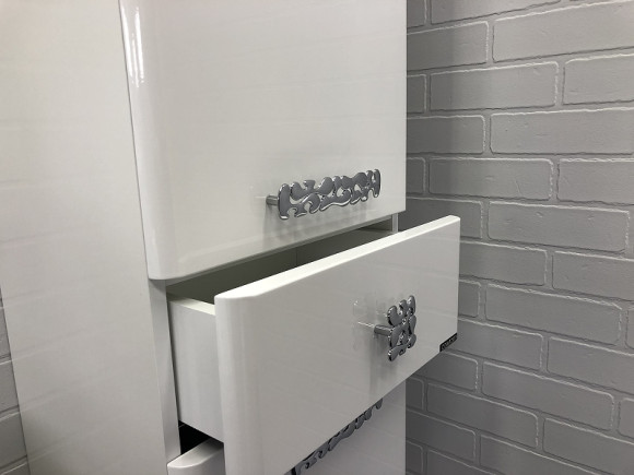 Шкаф пенал Comforty Монако 40 R 00003129168 Белый глянец