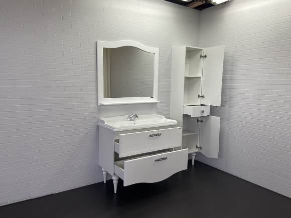 Шкаф пенал Comforty Монако 40 R 00003129168 Белый глянец