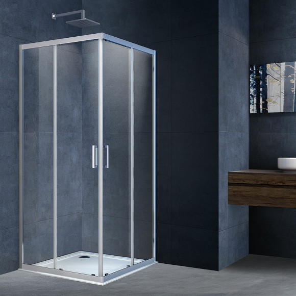 Душевой уголок Vincea Alpha 90x90 VSS-3AL900CL профиль Хром стекло прозрачное