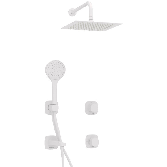 Душевая система WasserKRAFT Saale A9551.267.316.146.254.328.156.155 Белая матовая