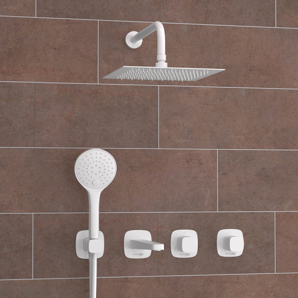 Душевая система WasserKRAFT Saale A9551.267.316.146.254.328.156.155 Белая матовая