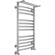 Водяной полотенцесушитель Terminus Енисей П13 500х1000 4670078529572 с полкой Хром, нижнее подключение, G 1/2" ВР, с угловым соединением