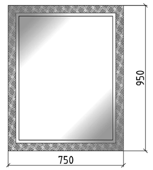 Зеркало Boheme Armadi Art Linea 75 535 Серебро