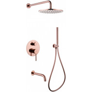 Душевая система Abber Wasser Kreis AF8117RG Розовое золото Душевая система Abber Wasser Kreis AF8117RG Розовое золото