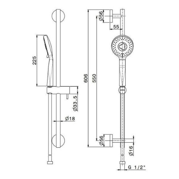 Душевой гарнитур Kerama Marazzi Ole 69457KM.01.093 Черный матовый Душевой гарнитур Kerama Marazzi Ole 69457KM.01.093 Черный матовый