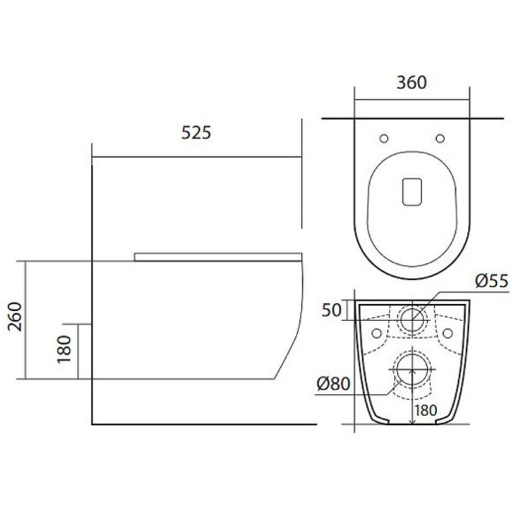 Комплект унитаза с инсталляцией Aquatek Set Aquatek Европа New-KKI2 с сиденьем Микролифт