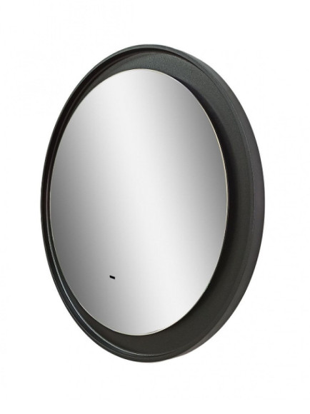 Зеркало Art&Max Napoli AM-Nap-800-DS-F с подсветкой с бесконтактным выключателем Черное матовое Зеркало Art&Max Napoli AM-Nap-800-DS-F с подсветкой с бесконтактным выключателем Черное матовое