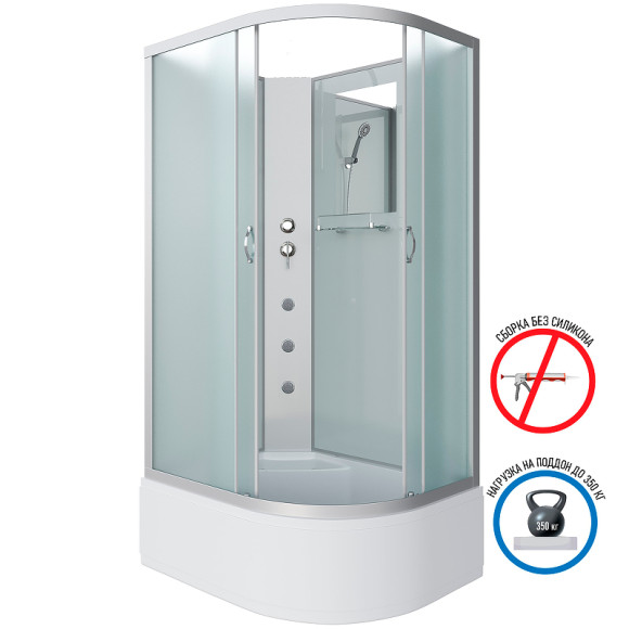 Душевая кабина Niagara Classic 120x80 L NG-2310-14LBKG с гидромассажем Душевая кабина Niagara Classic 120x80 L NG-2310-14LBKG с гидромассажем