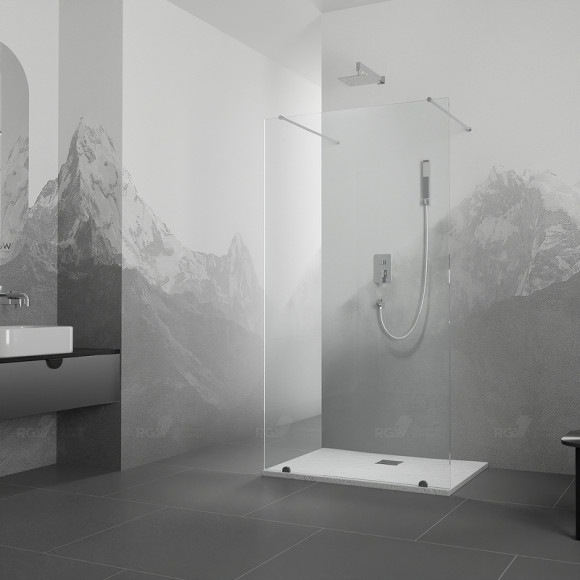 Душевая перегородка RGW Walk In WA-016 120 35101612-11 профиль Хром стекло прозрачное