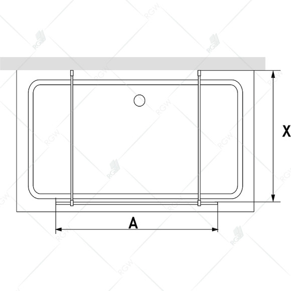 Душевая перегородка RGW Walk In WA-016 120 35101612-11 профиль Хром стекло прозрачное