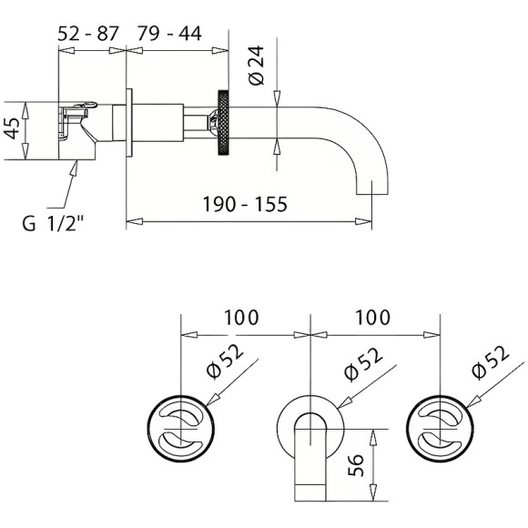 Смеситель для раковины Migliore Reversa 28205 Золото