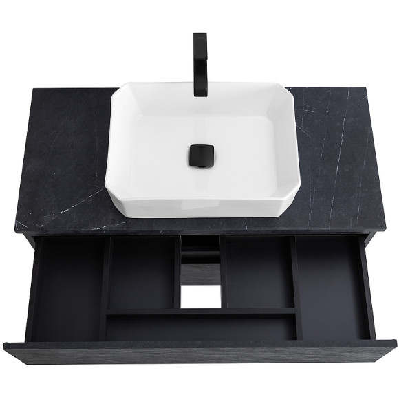 Тумба под раковину Cezares Molveno 46 100 MOLVENO 46-100-2C-SO-ANTR подвесная Antracite