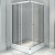 Душевой уголок Radomir 100x90 L 1-03-1-1-0-1210 с поддоном профиль Белый стекло прозрачное