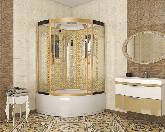 Душевая кабина Niagara Luxe 120x120 NG-7744G с гидромассажем