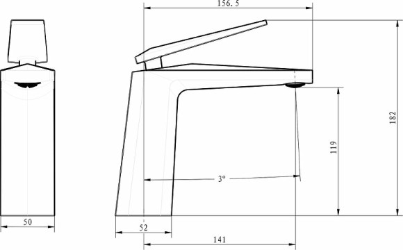 Смеситель для раковины Boheme Venturo 371-SGM Оружейная сталь глянцевая Смеситель для раковины Boheme Venturo 371-SGM Оружейная сталь глянцевая