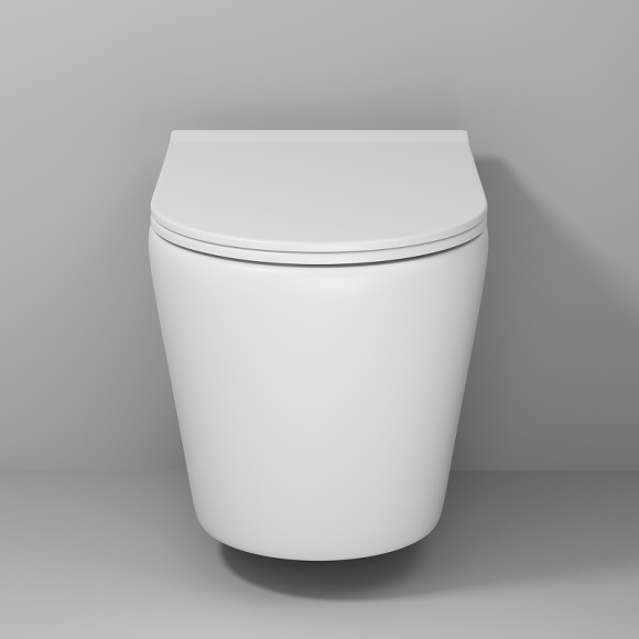 Унитаз Grossman Fly GR-4478MS подвесной Белый матовый с сиденьем Микролифт Унитаз Grossman Fly GR-4478MS подвесной Белый матовый с сиденьем Микролифт