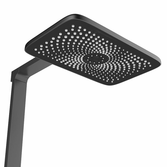 Душевая система Vincea Inspire VSFS-3I13TGM с термостатом Вороненая сталь