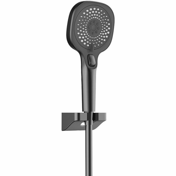 Душевая система Vincea Inspire VSFS-3I13TGM с термостатом Вороненая сталь