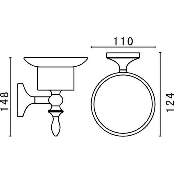 Мыльница Art&Max Bohemia AM-E-4299-Br Бронза
