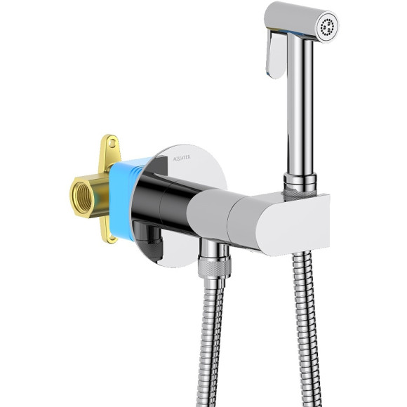 Гигиенический душ со смесителем Aquatek Оберон AQ1024CR Хром