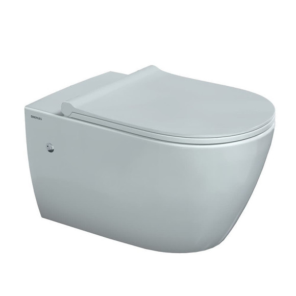 Комплект унитаза с инсталляцией Berges Novum Rimless 043217 с сиденьем Микролифт и Черной клавишей смыва Комплект унитаза с инсталляцией Berges Novum Rimless 043217 с сиденьем Микролифт и Черной клавишей смыва
